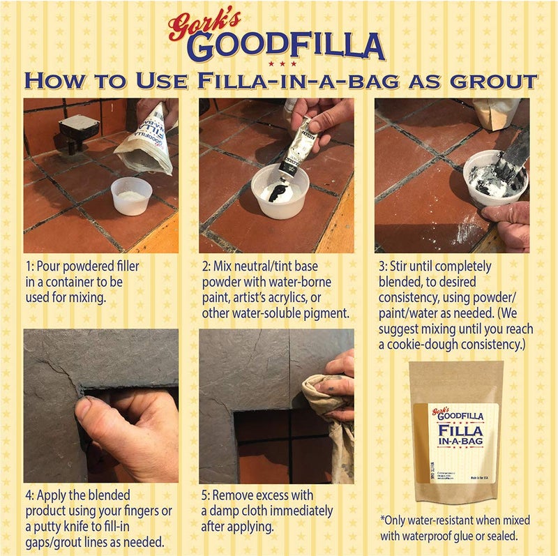 GoodFIlla Ebony, 4 oz, Wood and Grain Filler powder, Stainable, Paintable, Sandable, Versatile | Zero Waste - Image 2